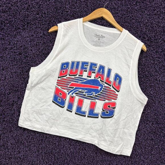 Buffalo Bills Team Spirit Logo NFL Gameday Crop Tank Top L - Picture 3 of 4